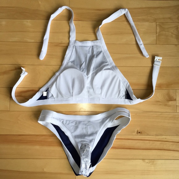 NEW Small Navy and White Bikini Set - Picture 2 of 7